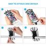 Bike Phone Mount, 360°Rotation Silicone Bicycle Phone Holder, Universal Motorcycle Handlebar Mount Fits for iPhone 11 Pro Max/XR/XS Max/8/7/ 6/6s Plus, Galaxy S20/S9, 4.0"-6.5" Phones (Black)