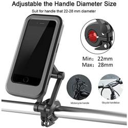 Motorcycle Bicycle Mobile Phone Waterproof Bracket can Touch Screen with Magnetic Expansion Adjustment, Multi-Function, Suitable for iPhone7 8Plus 7 inches or Less Mobile Phone Universal