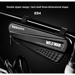 WILD MAN 1.2L Rainproof Hard Shell Bike Saddle Bag for Bicycle Triangle Frame Under Seat for Road Mountain Cycling