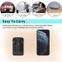 Nicwea Adjustable Cell Phone Stand, Foldable Portable Phone Holder Mobile Phone Mount for Desk Compatible with Samsung Galaxy/iPhone/iPad Mini/Kindle/Tablet, All Smartphones (Black)