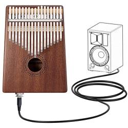 Kalimba 17 Key Thumb Piano Finger Mahogany Music Instruments with Pickup Jack, Tuning Tool and Carry Bag by Finether