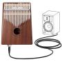 Kalimba 17 Key Thumb Piano Finger Mahogany Music Instruments with Pickup Jack, Tuning Tool and Carry Bag by Finether
