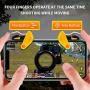 Newseego Mobile Game Controllers, [Upgraded Version] Phone Trigger Key Mobile Shooter Sensitive Aim & Fire Buttons Joystick for Knives Out/Rules of Survival L1R1 for iOS Android Phone