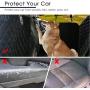 rabbitgoo Dog Back Seat Cover Protector with Side Flaps Waterproof Scratchproof Nonslip Windowed Hammock for Dogs Backseat Protection Against Dirt and Pet Fur Durable Pets Seat Covers for Cars SUVs