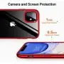 TORRAS Crystal Clear iPhone 11 Case, [10X Anti-Yellowing] Thin Slim [Anti-Scratch] Shockproof Soft TPU Rubber Cover Case for iPhone 11 6.1 inch, Glossy Red
