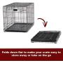MidWest Homes for Pets Dog Crate | iCrate Single Door & Double Door Folding Metal Dog Crates | Fully Equipped