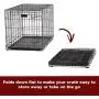MidWest Homes for Pets Dog Crate | iCrate Single Door & Double Door Folding Metal Dog Crates | Fully Equipped