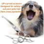 Dog Grooming Scissors, Heavy Duty Stainless Steel Dog Grooming kit With Thinning Shears & Comb & Down-curved shears -Safety Rounded Tip Sharp Durable Shears Best for Trimming