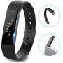 Mini Kitty Black Fitness Tracker Bracelet Waterproof Smart Wristbands for Men Women Boys Girls iOS Android Smartphone