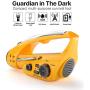 Flexzion Emergency Portable Radio FM AM LED Flashlight w/Solar & Hand Crank Powered, USB Recharging Cell Phone Charger Power Bank, Siren Alarm LED Camping Lantern Hiking Survival Gear Multi-Purpose