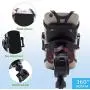 Bike Phone Mount, Motorcycle Phone Mount Bicycle Mobile Phone Stand, Bicycle, Motorcycle 360-degree rotatable, Rubber Strap, Universal Base Clip for iPhone Android Smartphones Bike Phone Mount, Motorcycle Phone Mount Bicycle Mobile Phone Stand, Bicycle, Motorcycle 360-degree rotatable, Rubber Strap, Universal Base Clip for iPhone Android Smartphones