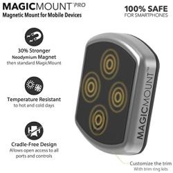 SCOSCHE MPDB MagicMount Pro Universal Magnetic Mount Holder for Mobile Devices in Frustration Free Packaging, Black