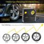 WindGallop Small Portable Air Compressor Tire Inflator with Pressure Gauge Car Tire Pump 12V DC Tire Compressor Electric Air Pump for Car Tires Bike Motorbike Tire Balls Other Inflatables (Yellow)