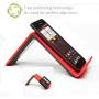 TYLT VU Qi Wireless Phone Charging Pad (Red, 3 Coil) Tilted Stand & Fast Battery Charger Station for Compatible iPhone, Samsung, Google, Android & Qi-Enabled Cell Phones