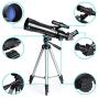 EastPole 70mm Telescope for Beginners and Kids, Refracter Travel Scope for Viewing Moon Stargazing Outdoor Activities, FMC Lens, BAK4 Prism, Tripod and 2019 New Smartphone Mount (MidnightBlack)