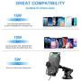LETSCOM Wireless Car Charger,15W Qi Fast Charging Car Mount Charger Auto-Clamping Windshield Dashboard Air Vent Phone Holder Compatible with iPhone 11Pro/Max/XR/11/X/8, Samsung S10/S10+/S9/S9+/S8/S8+