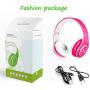 Kids Headphones Bluetooth Wireless 85db Volume Limited Childrens Headset, up to 6-8 Hours Play, Stereo Sound, SD Card Slot, Over-Ear and Build-in Mic Wireless/Wired Headphones for Boys Girls(Pink)