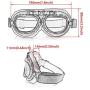 Evomosa Motorcycle Goggles Vintage Cosplay Goggles Pilot Style Cruiser Scooter Outdoor Goggles Bike Eyewear