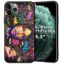 XIX iPhone 11 Pro Max Case African American Afro Girls Women Slim Fit Shockproof Bumper Cell Phone Accessories Thin Soft Black TPU Protective Apple iPhone 11 Pro Max Cases (04)