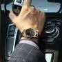 Men Women Wrist Watch Brown Leather-OLEVS Casual Classic Number Easy Reader Analog Quartz Dress Waterproof 3ATM Wristwatch