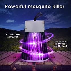 Bug Zapper Hangable Green Electric UV Insect Catcher & Killer for Flies,Fly Trap Lamp Mosquitoes,Gnats & Other Small to Large Flying Pests for Home, Kitchen,Garden,Patio,Camping & More(with Free Plug