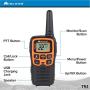 Midland - X-TALKER T51VP3, 22 Channel FRS Two-Way Radio - Extended Range, 38 Privacy Codes, NOAA Weather Alert (3 Pack) (Black/Orange)