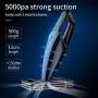 helloleiboo Car Vacuum Cleaner 5000Pa High Power Handheld Vacuum Cordless Portable Vacuum for Detailing and Car Interior Cleaning helloleiboo Car Vacuum Cleaner 5000Pa High Power Handheld Vacuum Cordless Portable Vacuum for Detailing and Car Interior Cleaning