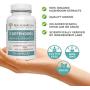 5 Defenders Mushroom Extract Powder Capsules for Immune Support & Digestion, 90 Caps Chaga, Reishi, Shiitake, Maitake & Turkey Tail Supplement for Stress & Better Mood, Verified Levels of Beta-Glucans