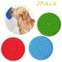 Bowitry (3 Pack) Dog Lick Pad, Slow Treat Feeder Mat with Super Suctions,Slow Feeder Lick Mat Suctions to Wall for Pet Bathing, Grooming, and Dog Training