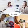 NCElec 011 Neck Cell Desk Bed,Bike and Motorcycle Mount,Universal Lazy Bracket Mobile Phone Stand Holder (Black)