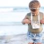 Unetox Kids Mini Wooden Camera Toys Fashion Neck Hanging Photographed Props with Rope Childrens Room Decorations (White)