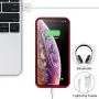 Trswyop Battery Case for iPhone Xs Max, 7800mAh Portable Charging Case for iPhone Xs Max Rechargeable External Battery Pack Extended Battery Protective Charger Case(6.5 inch)-Red Trswyop Battery Case for iPhone Xs Max, 7800mAh Portable Charging Case for iPhone Xs Max Rechargeable External Battery Pack Extended Battery Protective Charger Case(6.5 inch)-Red