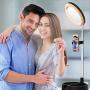 Selfie LED Ring Light, 6.5‘’ Selfie Cirle Led Light with Stand & Phone Holder, Make-up Mirror USB Control with Camera Remote Shutter 10 Brightness Levels Dimmable LED Ring Light for Makeup, Game Live