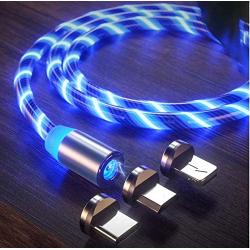 LED Flowing Magnetic Phone Charging Cable