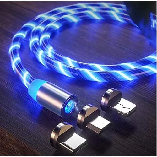 LED Flowing Magnetic Phone Charging Cable