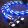 LED Flowing Magnetic Phone Charging Cable