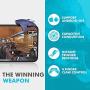 Rhymestore BattleMods Conductive Mobile Controller Gaming Triggers for PUBG Mobile-L1R1- Supports for All Android and iOS Phones-1 Pair-(Midnight Blue)