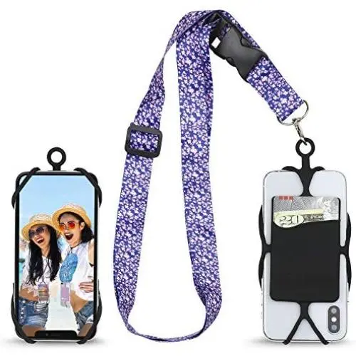 Gear Beast Universal Crossbody Pocket Cell Phone Lanyard Compatible with iPhone, Galaxy & Most Smartphones, Includes Phone Case Holder,Neck Strap