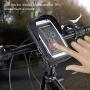 ZJchao Cycling Phone Bag, Mountain Bike Waterproof Bicycle Handlebar Cycling Cell Phone Bag 6.0 Touchscreen Black