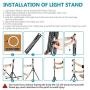 Neewer Ring Light Kit:18"/48cm Outer 55W 5500K Dimmable LED Ring Light, Light Stand, Carrying Bag for Camera,Smartphone,YouTube,TikTok,Self-Portrait Shooting, Black, Model:10088612