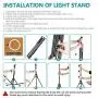 Neewer Ring Light Kit:18"/48cm Outer 55W 5500K Dimmable LED Ring Light, Light Stand, Carrying Bag for Camera,Smartphone,YouTube,TikTok,Self-Portrait Shooting, Black, Model:10088612