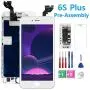 for iPhone 6s Plus Screen Replacement White with Front Camera+Earpiece+Speaker, Bsz4uov 3D Touch Screen LCD Digitizer Replacement for A1634, A1687, A1699, with Repair Kit for iPhone 6s Plus Screen Replacement White with Front Camera+Earpiece+Speaker, Bsz4uov 3D Touch Screen LCD Digitizer Replacement for A1634, A1687, A1699, with Repair Kit