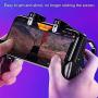 Houozon Phone Controller, 4-Finger Link Gamepad Quick Shooting Button Mobile Game with Cooling Fan, for iOS Android Electronic Accessories