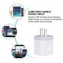 USB Wall Charger, FiveBox 2Pack Dual Port 2.1A Wall Charger Brick Base Adapter Charging Block Charger Cube Plug Charger Box for iPhone X/6/6S/7/8 Plus, iPad, Samsung, Android, LG, HTC, Nokia, Phone