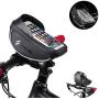 CBRSPORTS Bike Frame Bag Bike Phone Bag Handlebar Bag Phone Mount Pack, Front Top Tube Bag Sensitive Touch Screen Saddle Sun Visor Bag Waterproof Phone Case for Smartphones