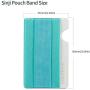 Sinjimoru Cell Phone Grip with Card Wallet, Phone Wallet Stick on Card Holder for Back of Phone, Slim Wallet with Elastic Phone Strap. Sinji Pouch Band Mint