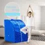 KUPPET 2020s Newest Portable Folding Steam Sauna-2L One Person Home Sauna Spa for Full Body Slimming Loss Weight w/Chair, Remote Control, Steam Pot, Foot Rest, Mat (Blue)… KUPPET 2020s Newest Portable Folding Steam Sauna-2L One Person Home Sauna Spa for Full Body Slimming Loss Weight w/Chair, Remote Control, Steam Pot, Foot Rest, Mat (Blue)…