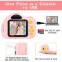 ishantech Kids Digital Camera Toys for Girls 1080 IPS 2 inch HD Girls Best Birthday Toys Mini Toddler Camera for 3 4 5 6 7 8 9 Year Old Girls with 32G SD Card (Pink)