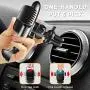 DM Cell Phone Holder for Car, Automatic Clamping Car Phone Mount Qi Wireless Car Charger Dashboard/Air Vent Car Mount Compatible with iPhone 8 Plus XS Max X 11 Pro, Samsung Galaxy S9 S10 Plus Note 9