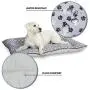 SoHome Pet Bed Deluxe Plush Fill, Reversible Paw Print Design, Machine Washable, Ideal for Dog Crates, Gray SoHome Pet Bed Deluxe Plush Fill, Reversible Paw Print Design, Machine Washable, Ideal for Dog Crates, Gray